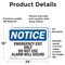 Signmission Exit Sign, Vinyl Decal, 24 in W, 18 in H, Emergency Exit Only Do Not Use Alarm Will Sound OS-2PACK-NS-D-1824-L-11816 - alternate 5